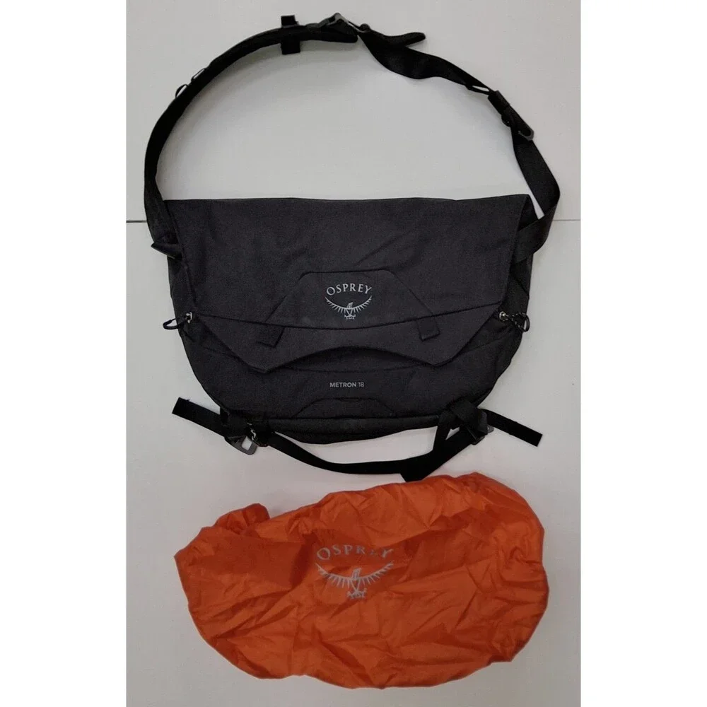 Osprey Metron 18 Messenger Bag Black Bike Commuter Cycling Laptop With Raincover